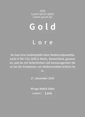 Siegertafeln für ein pfiffiges Wettbewerbspreiskonzept