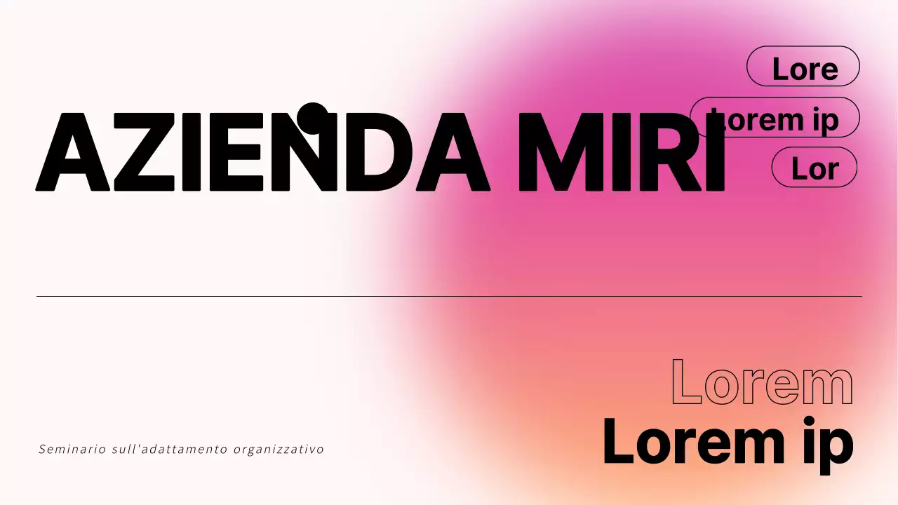 Materiali didattici per il seminario per i nuovi assunti dell'azienda moderna di Pink