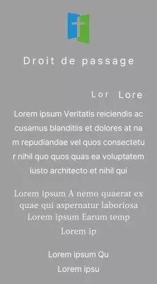 Plaque avec logo de l'église