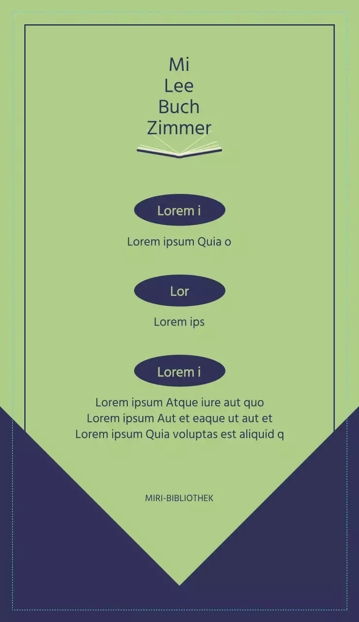 Ein Leitfaden für kleine Geschäftsbuchhandlungen mit einem klaren, emotionalen Layout und Buchillustrationen