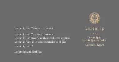 Lujosa placa de titulación con el logotipo de la escuela y adornos dorados