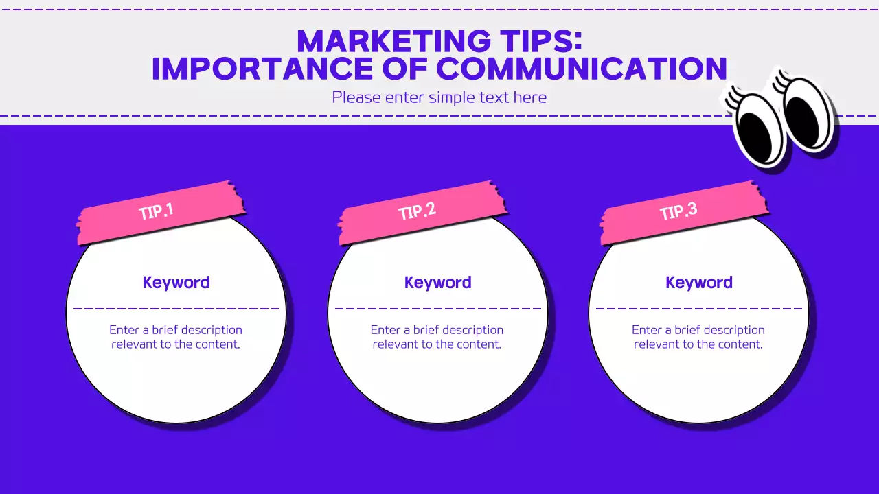 Colorful Trendy Marketing Schedule Presentation