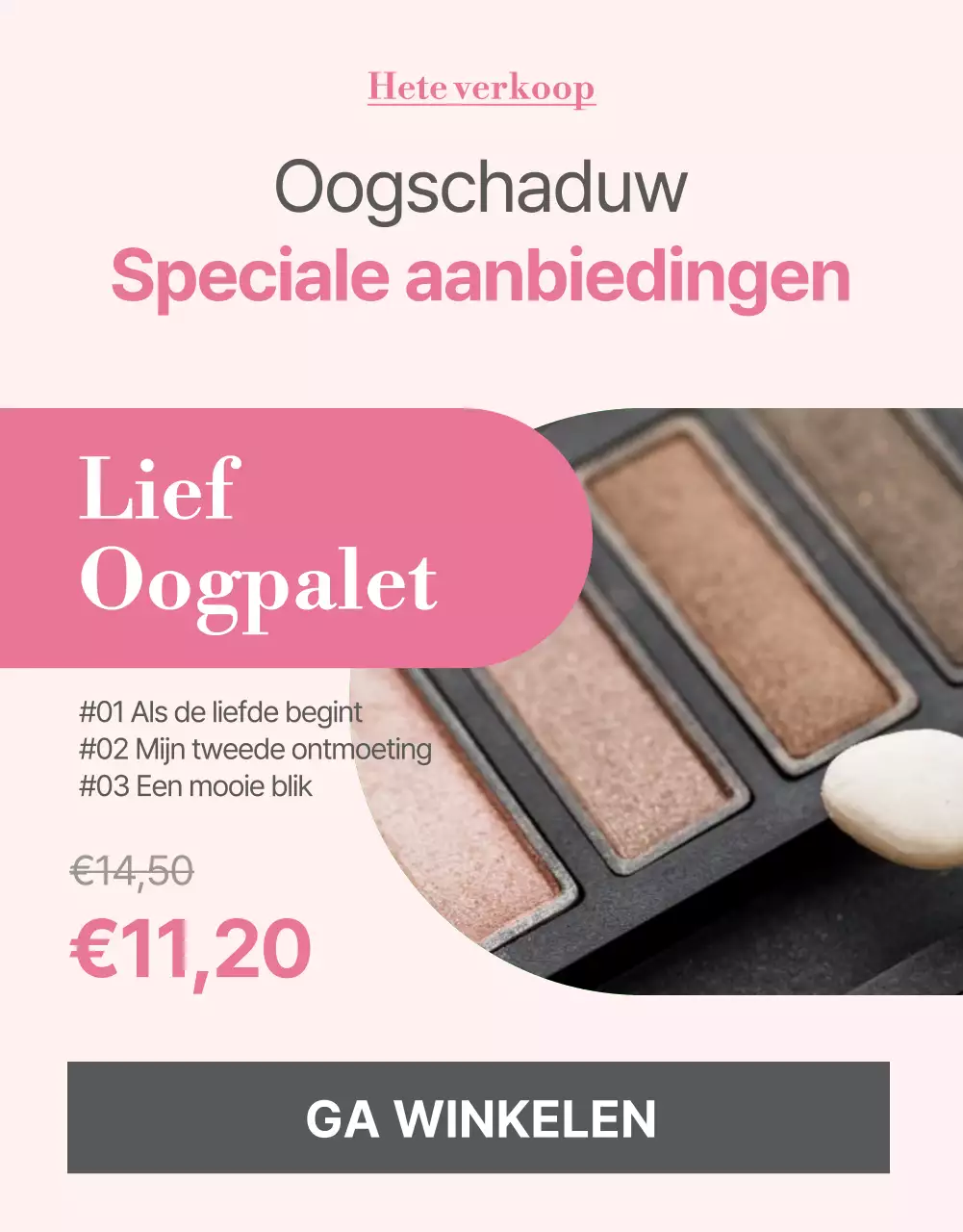 Promoot cosmetica in moderne roze tinten