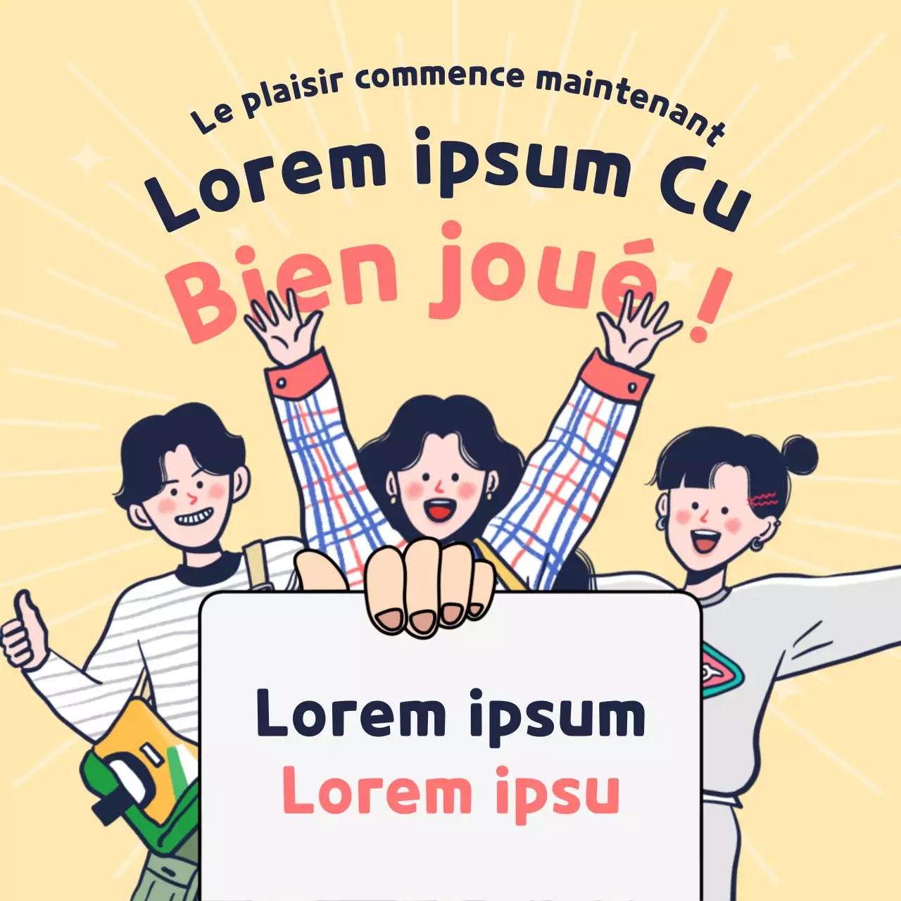 Une jolie publicité jaune et rose pour les réductions SATs