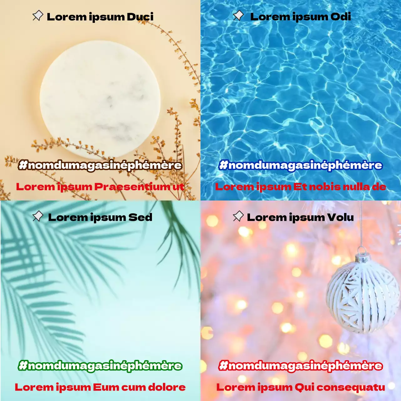 Proposition de mise en page pour le marketing viral en violet et ivoire