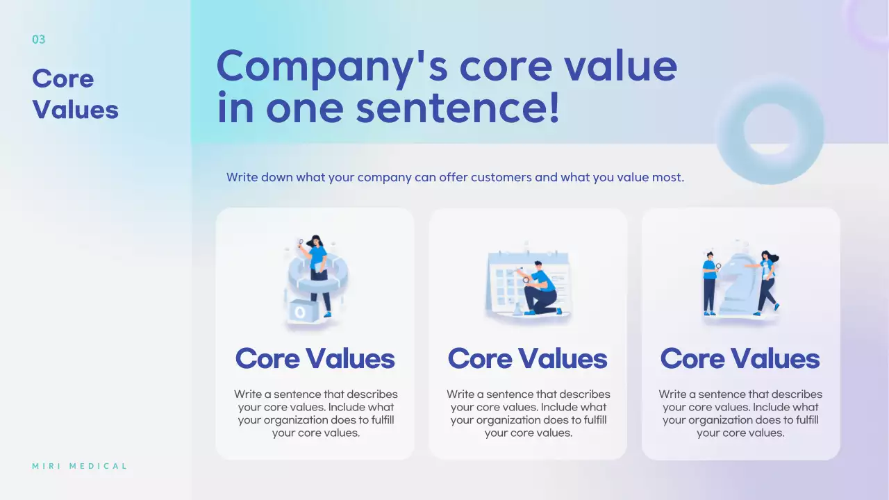 블루 모던 헬스케어 제안 프레젠테이션