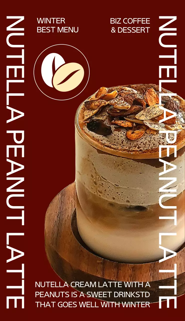 Promote your best menu items for a simple cafe with a chic vibe