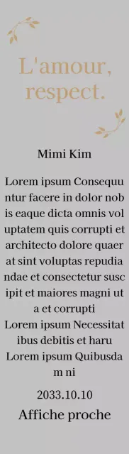 Plaque de remerciement classique avec or et feuilles