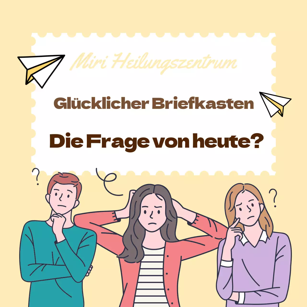 Förderung des klassischen gelb-rosa Heilzentrums Worry Centre