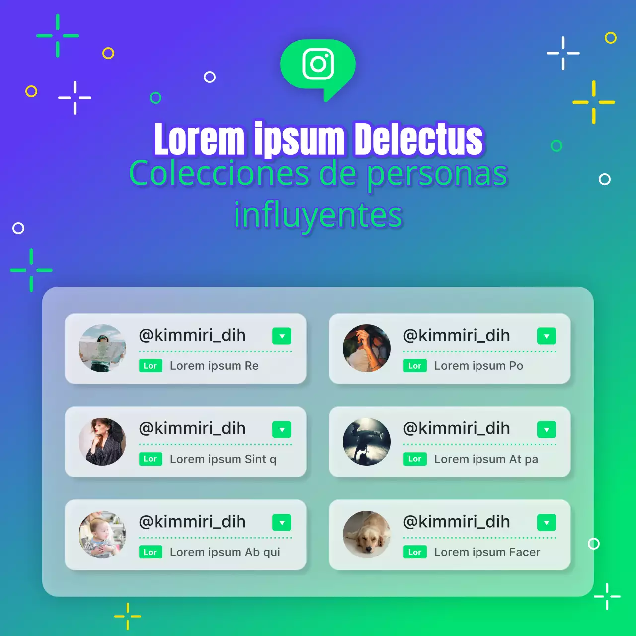 Guía para crear una sencilla cuenta de Instagram verde y azul