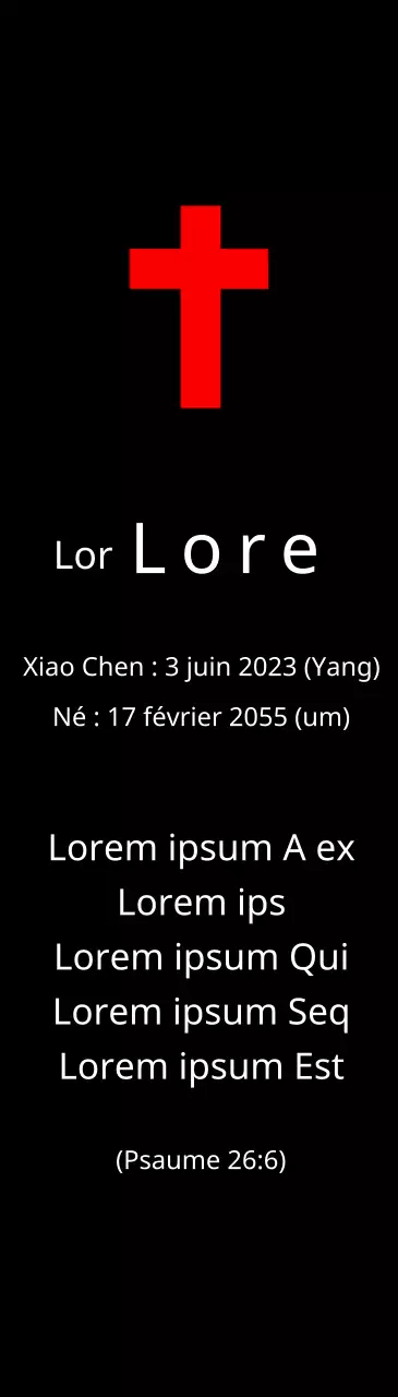 Plaques funéraires de conception chrétienne ou catholique avec versets bibliques