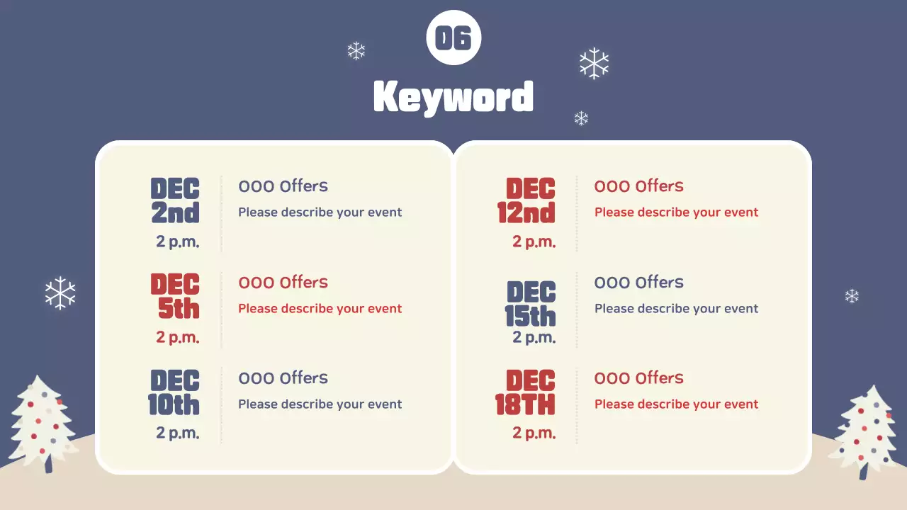 베이지색 축제 겨울 가이드 프레젠테이션