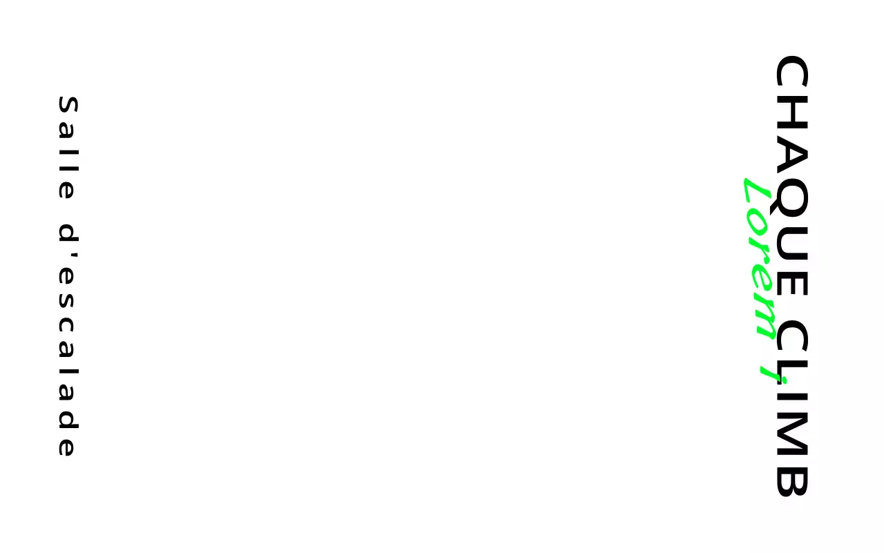 Conception de la promotion de l'escalade avec une apparence soignée