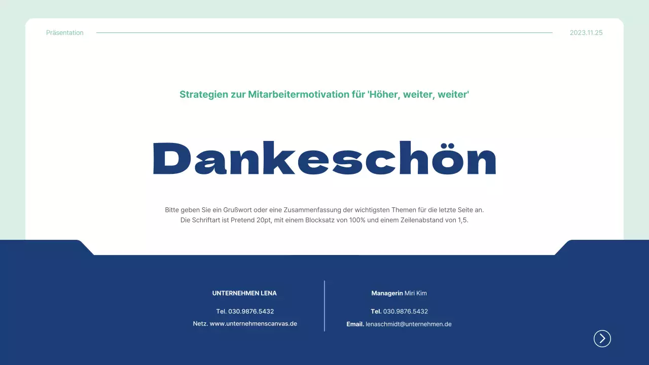 Blue and Mint's Simple Corporate Training Consultancy Unterrichtsplan