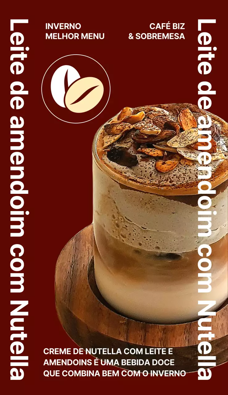 Promova as suas melhores ementas para um café simples com um ambiente chique
