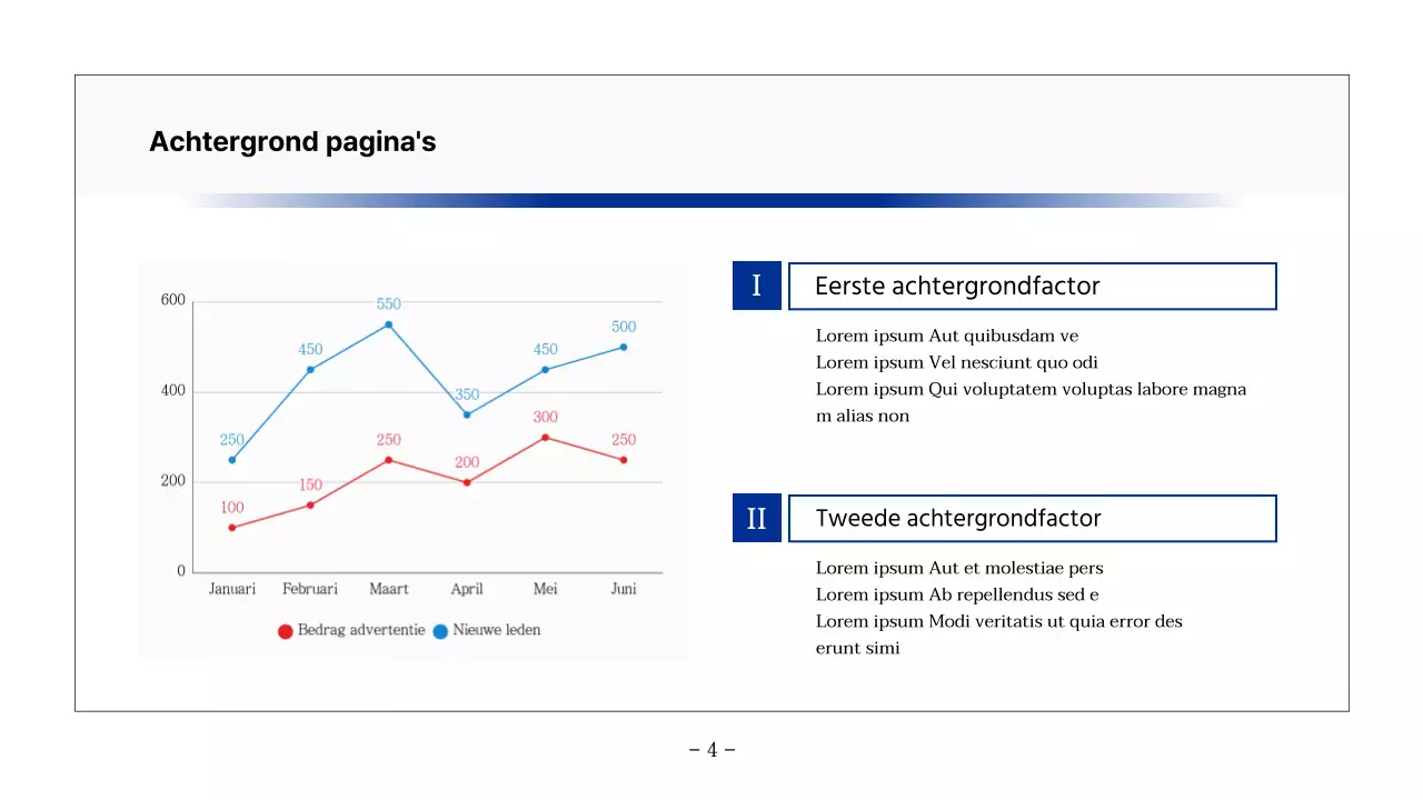 Eenvoudig afdrukbaar rapport in zwart en marineblauw