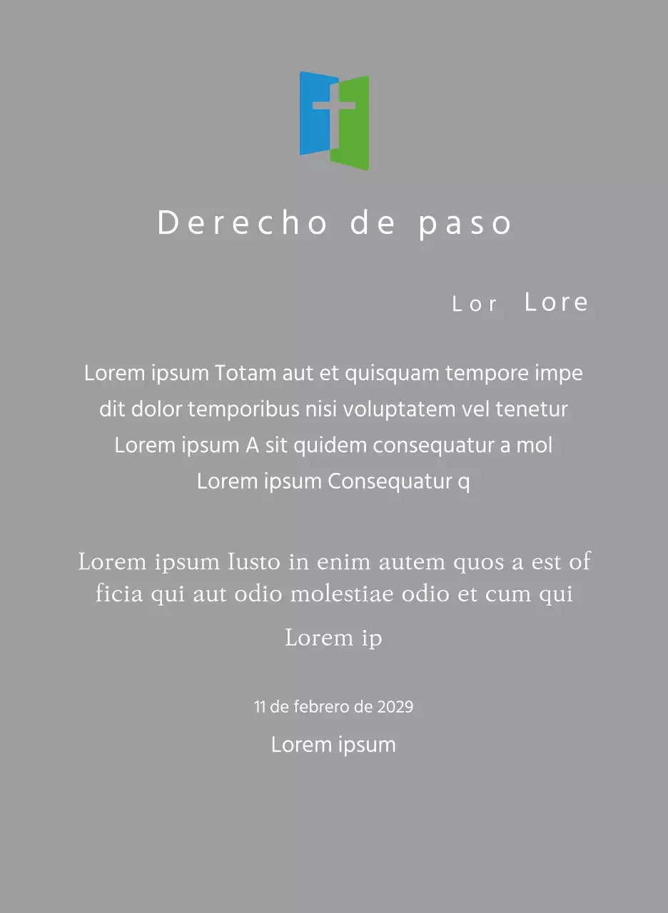 Concepto de placa con logotipo de iglesia