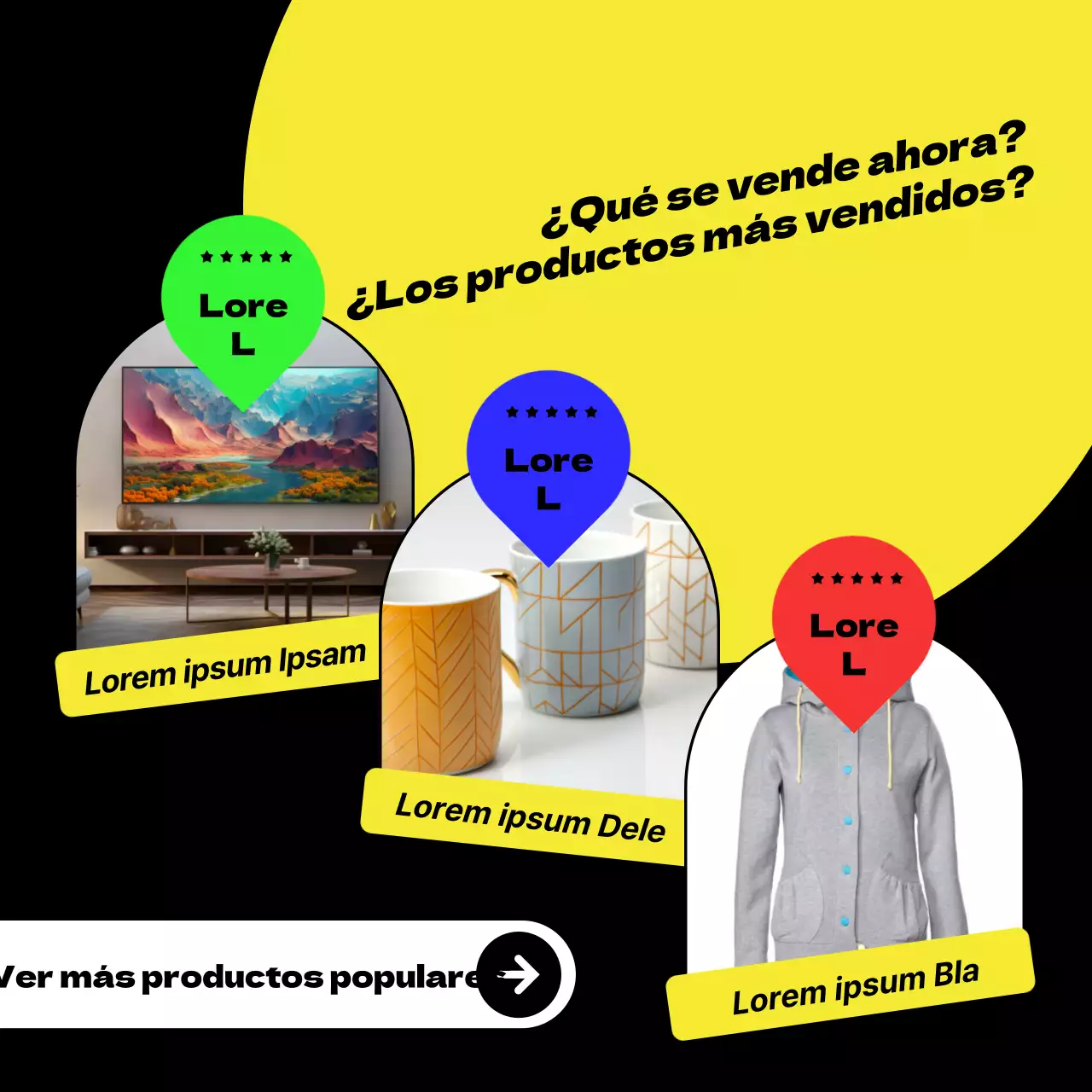 Anuncios de moda del Black Friday sobre fondo negro