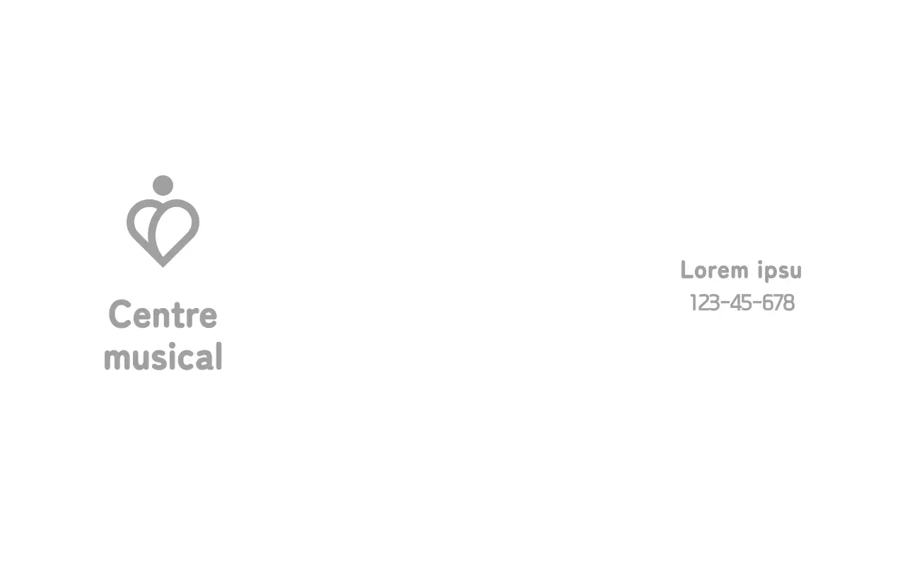 Centre de psychologie du bonheur simple avec logo en forme de cœur