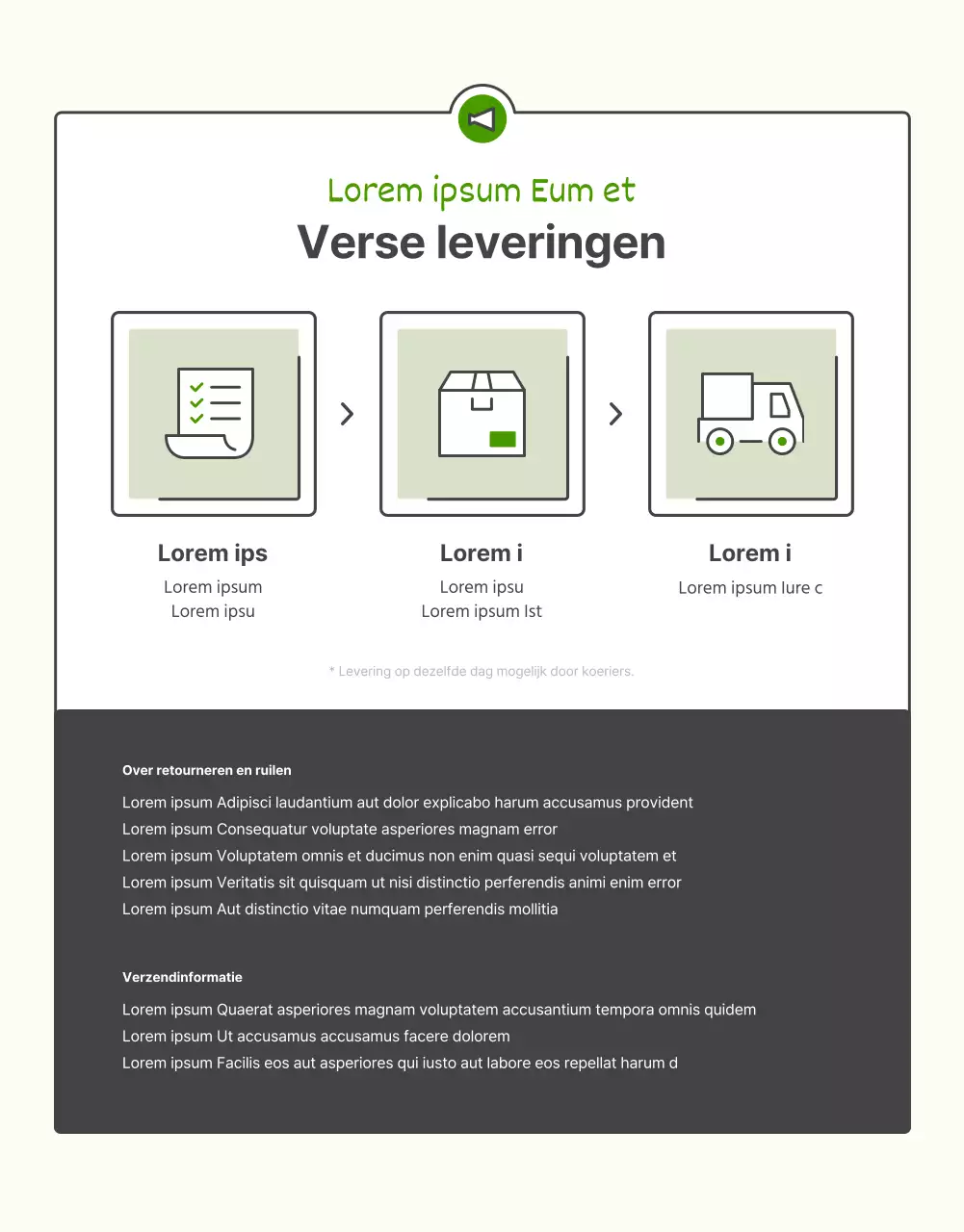 De verkoop van groene en chartreuse kolen bevorderen