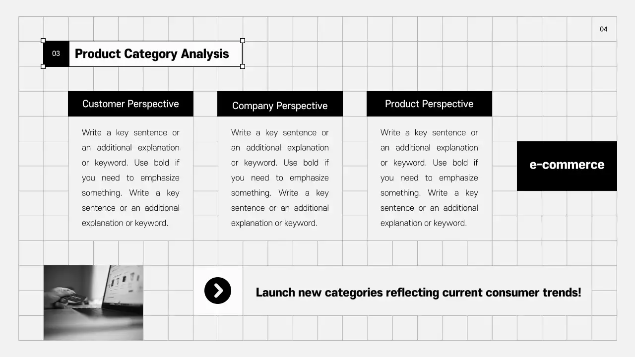회색의 트렌드한 비즈니스 보고서