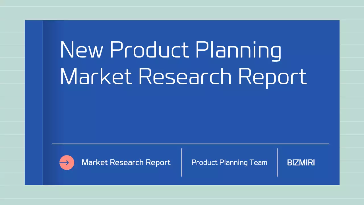 파랑의 심플한 책 형태의 보고서