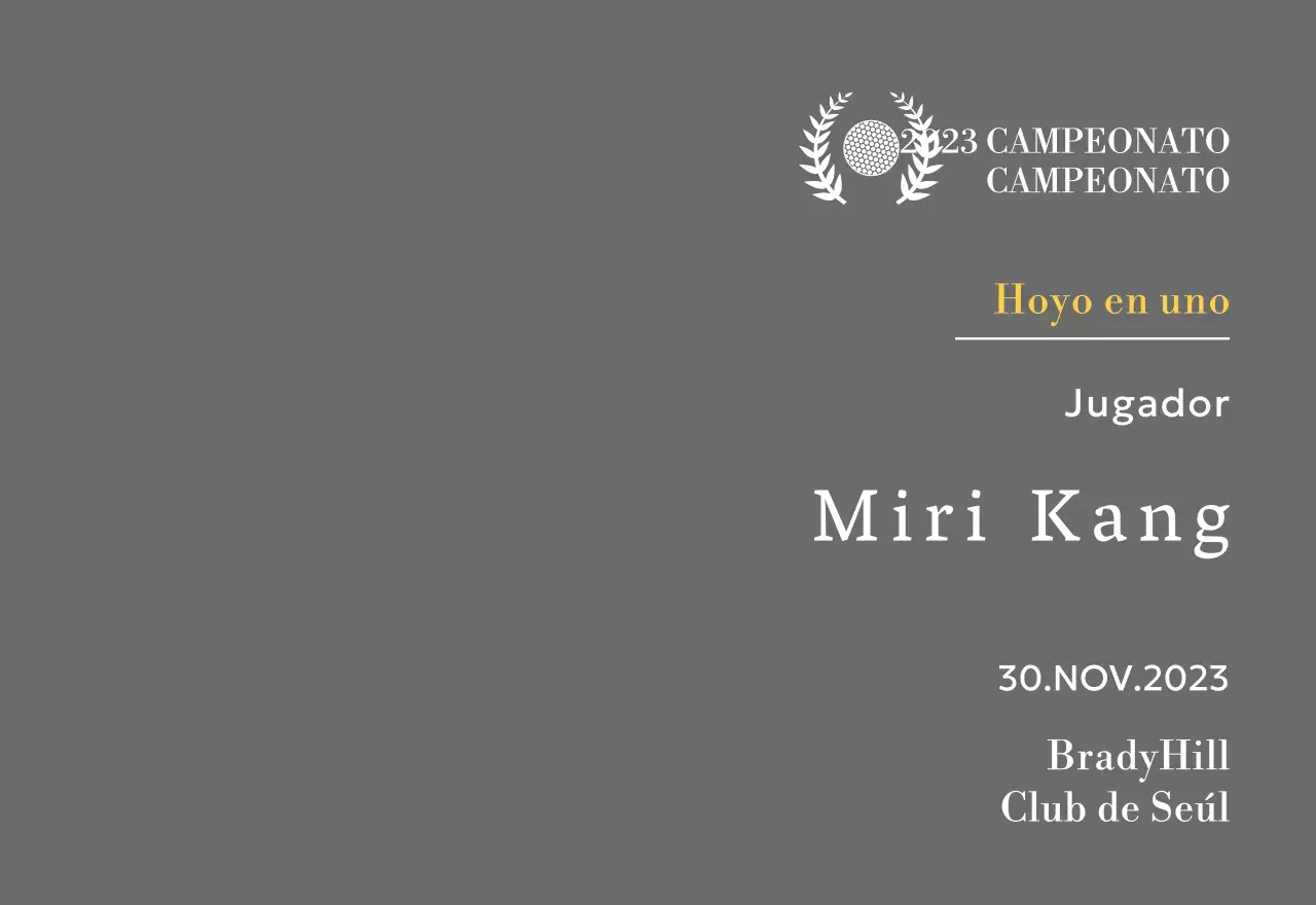 Placa de ganador de hoyo en uno con bola de golf e ilustración de corona de laurel