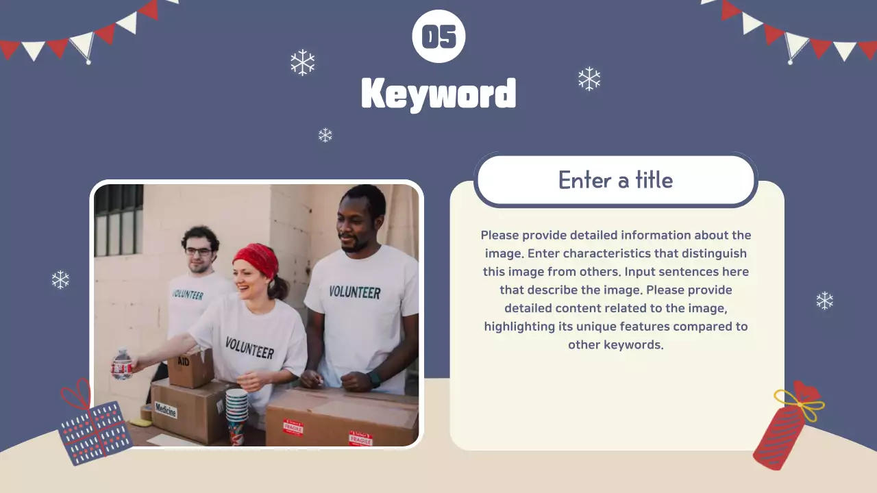베이지색 축제 겨울 가이드 프레젠테이션
