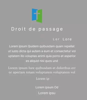 Plaque avec logo de l'église