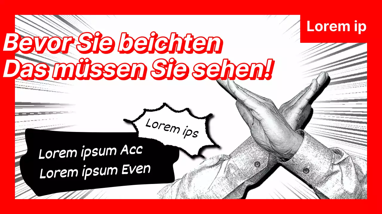 Ein Knall in Rot, Schwarz und Weiß für Ihre Beziehungsberatung