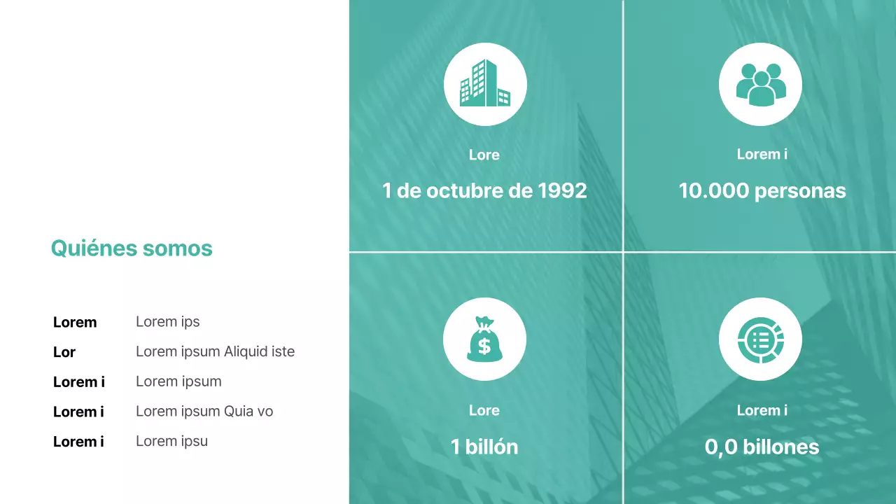 Tacto básico con acento en color menta Informe ESG