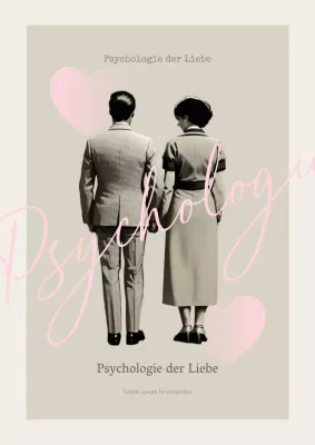 Klassische Liebespsychologiehülle in Beige und Rosa