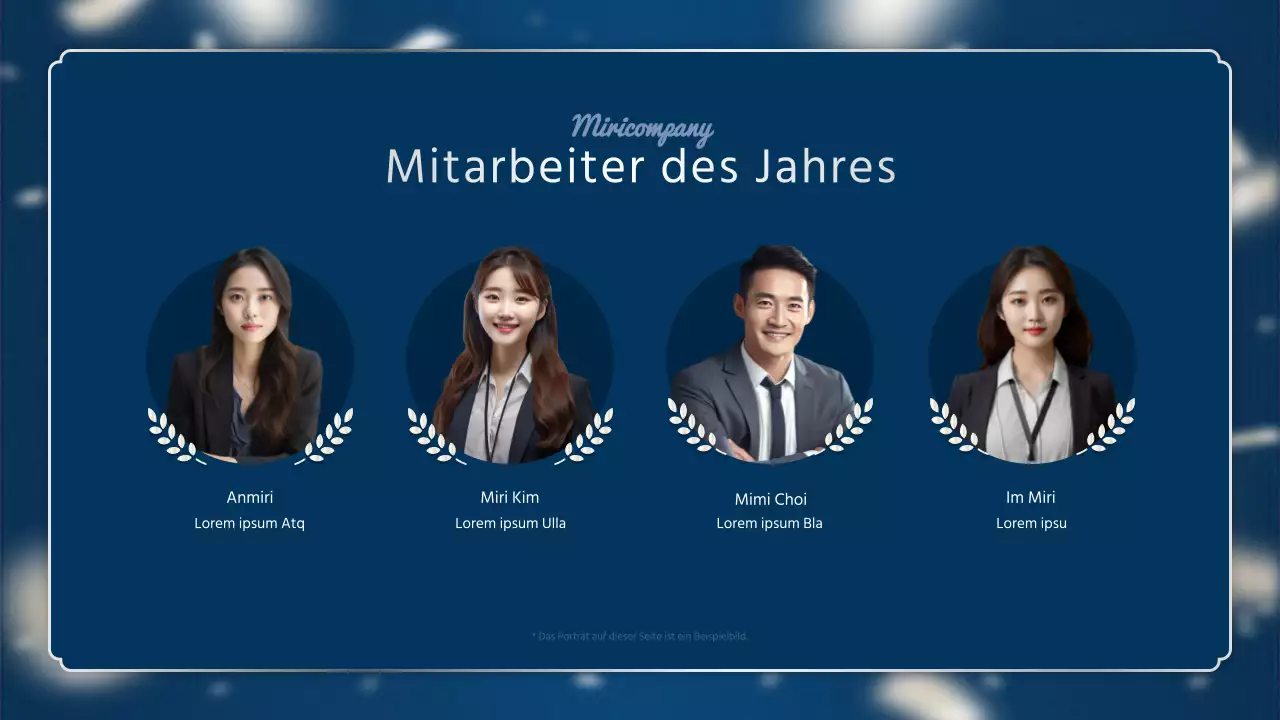 Ein luxuriöser Leistungsbericht zum Jahresende in Marineblau und Silber