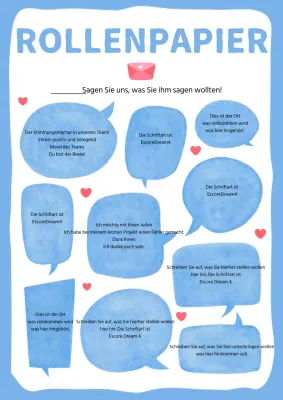 Blue's hübsches Rolling Paper Post