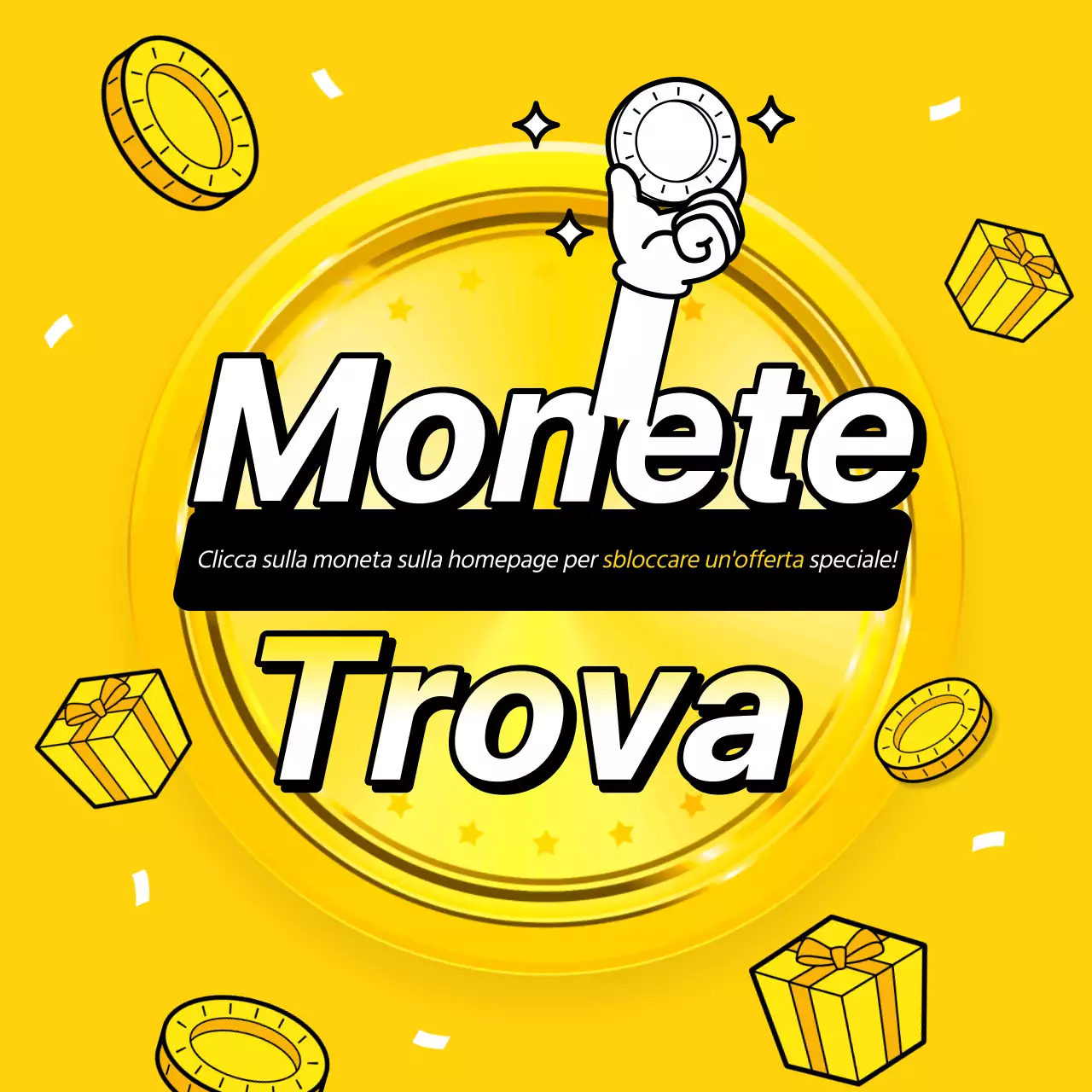 Promuovete la vostra homepage con un tocco di giallo e nero