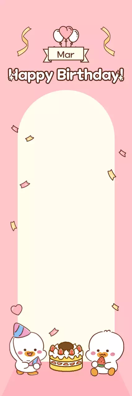 Preschool monthly birthday photo zone with cute characters