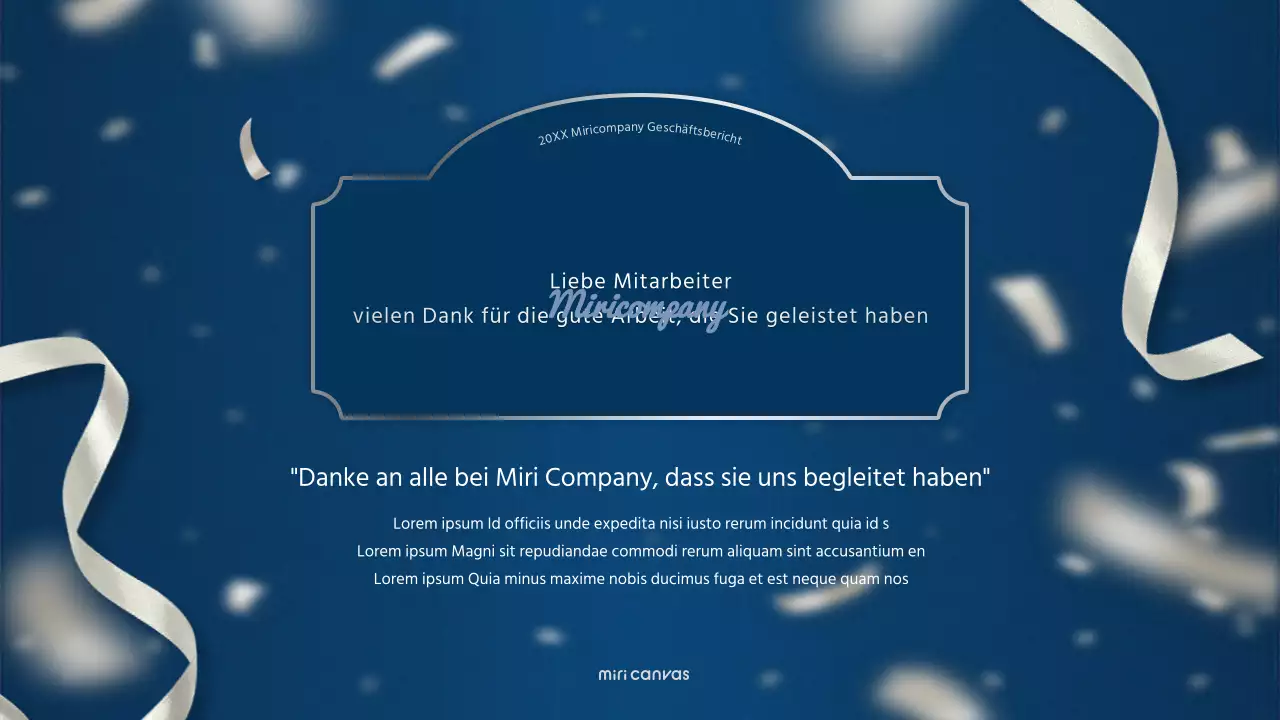 Ein luxuriöser Leistungsbericht zum Jahresende in Marineblau und Silber