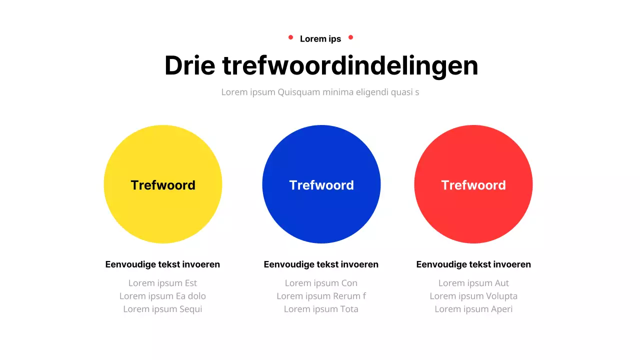 Geometrisch zakelijk rapport in geel en rood