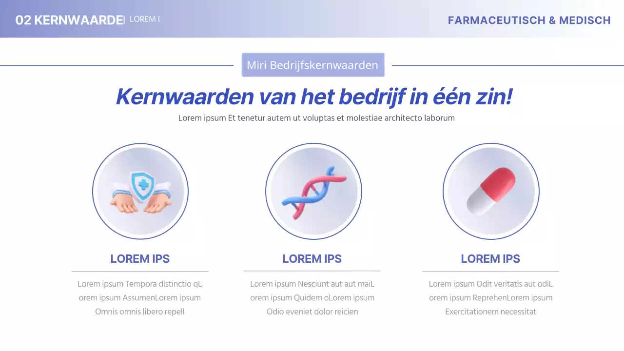 Het minimalistische medische farmaceutische bedrijfsprofiel van Yonbora