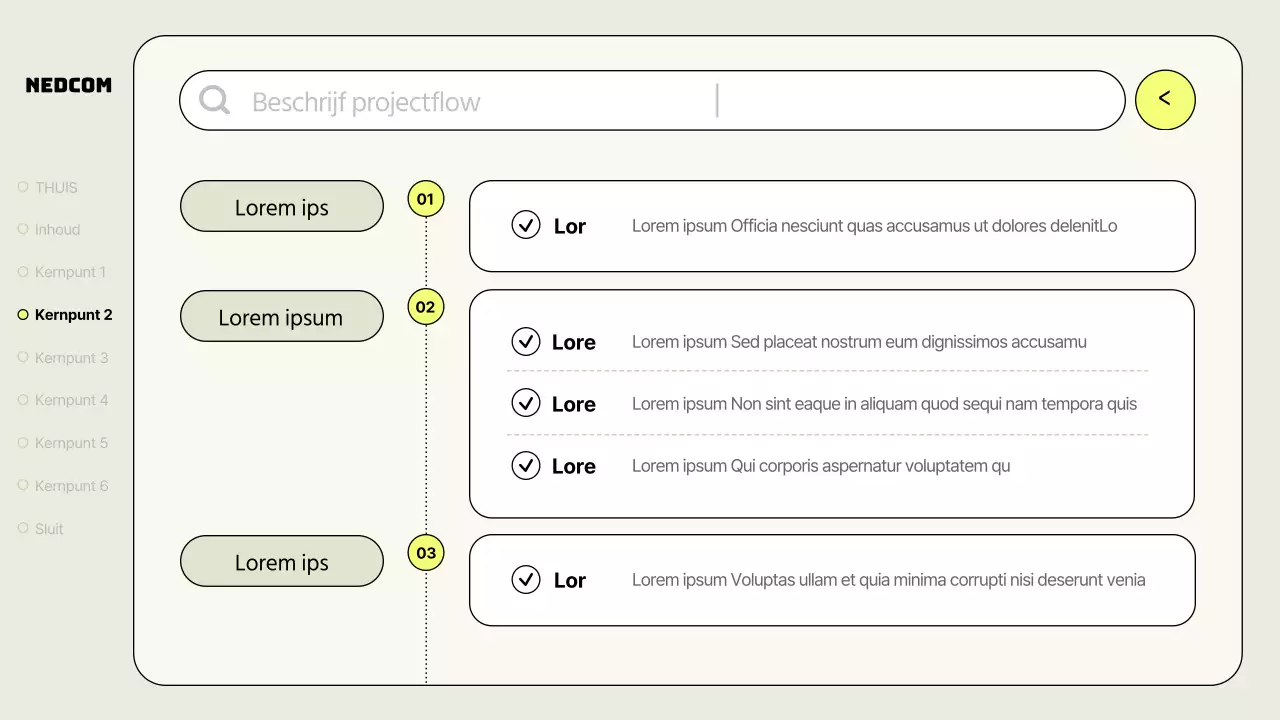 Een eenvoudig zakelijk rapport in kaki en neon