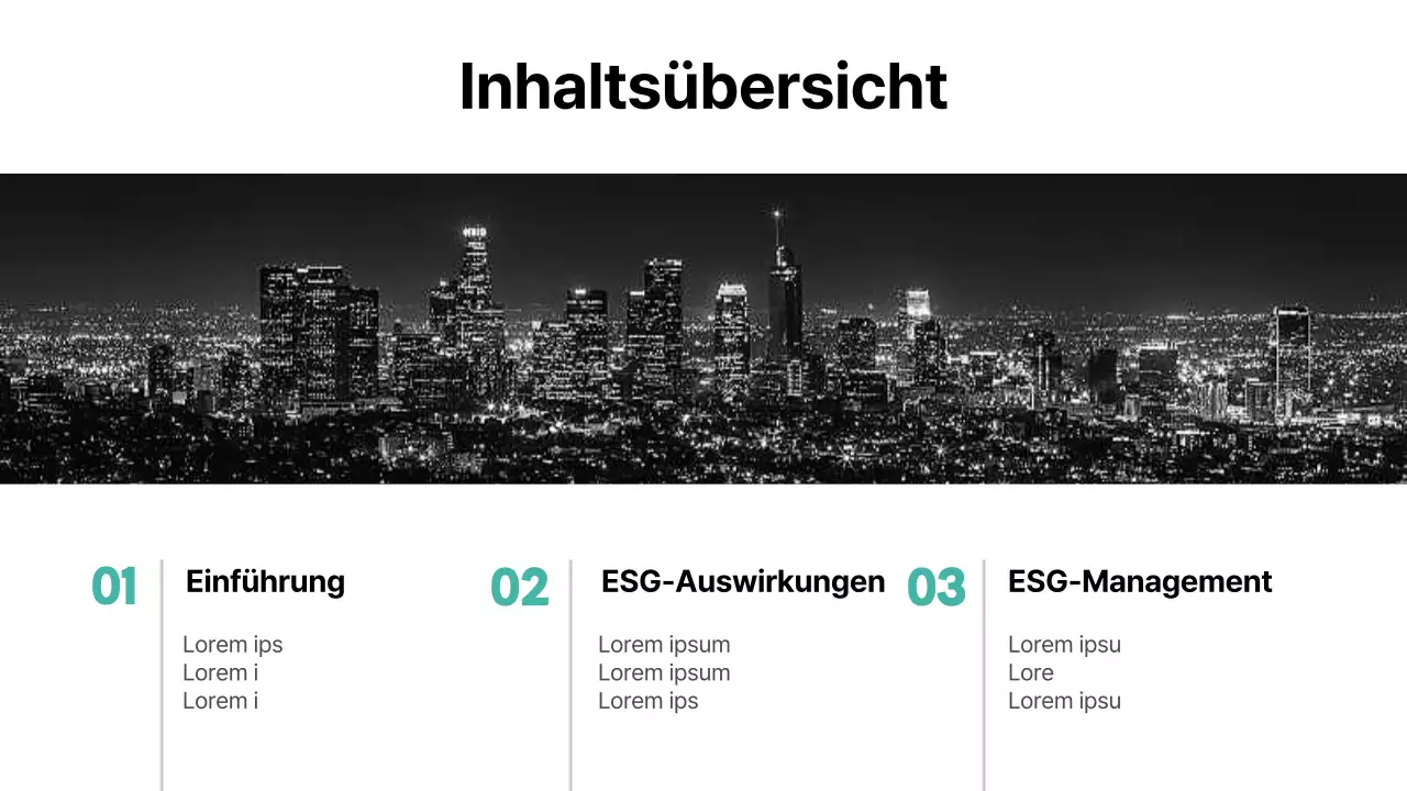 Basic-Feeling mit mintfarbenem Akzent ESG-Bericht