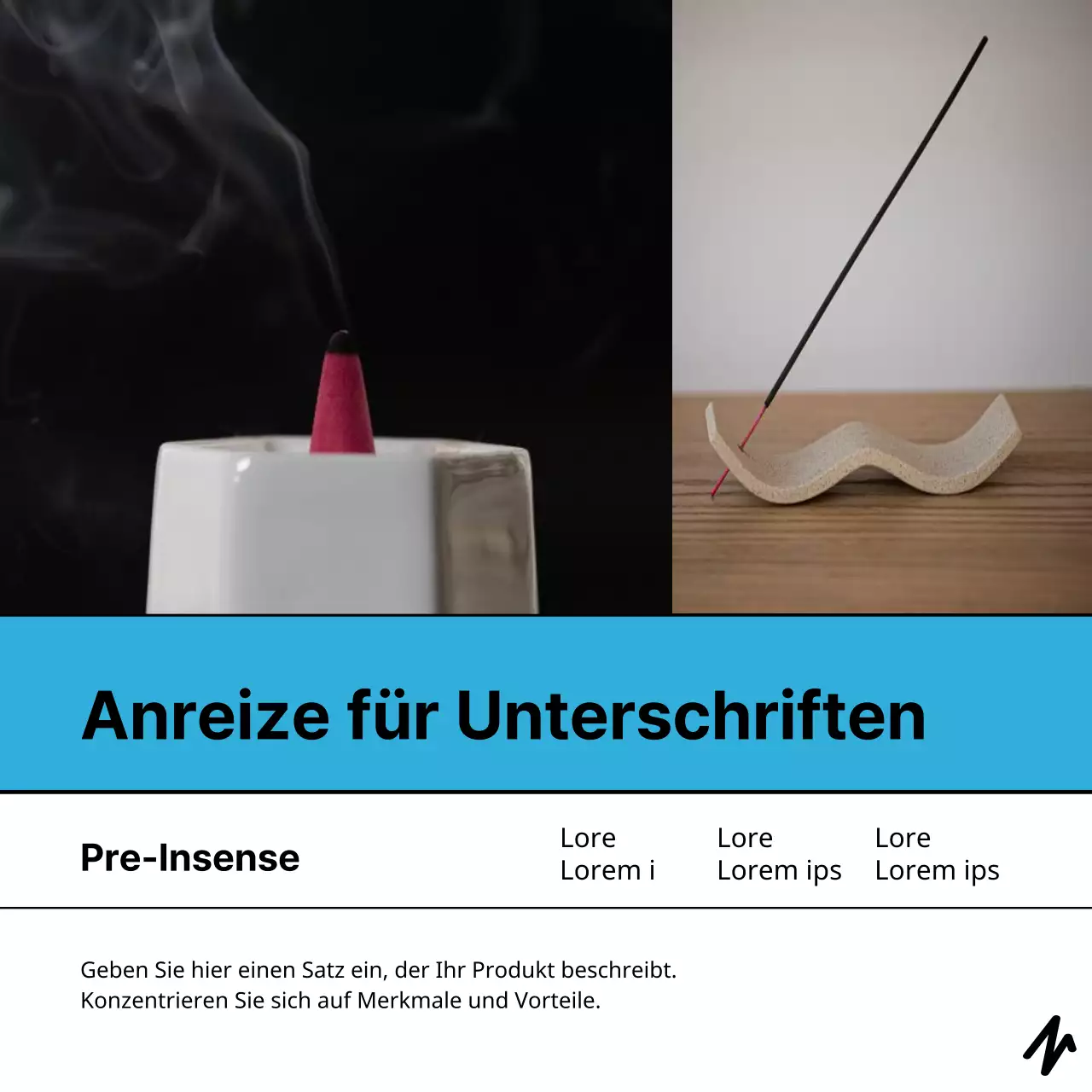 Minimalistischer Vorschlag für eine Anreizfinanzierung in Gelb und Hellblau