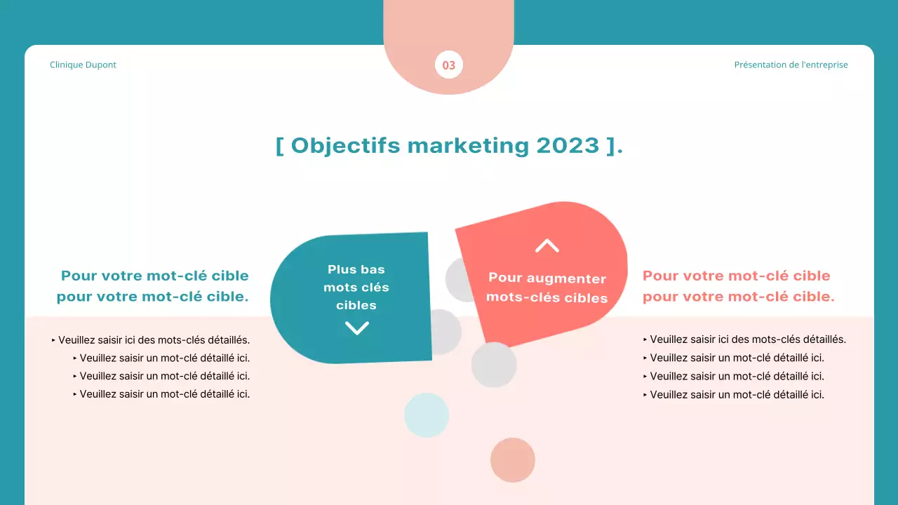 Proposition simple de marketing hospitalier en bleu et rouge