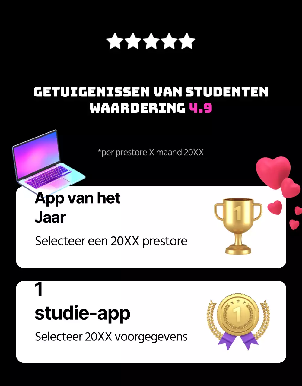 Engels leren in zwart en roze bevorderen