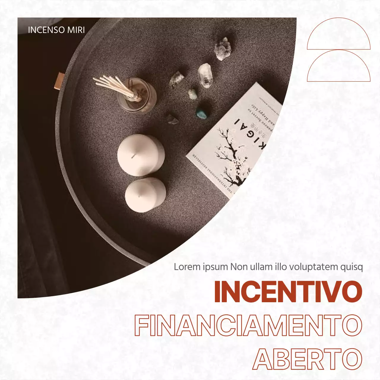 Anúncio de financiamento de incentivo na moda em vermelho e branco