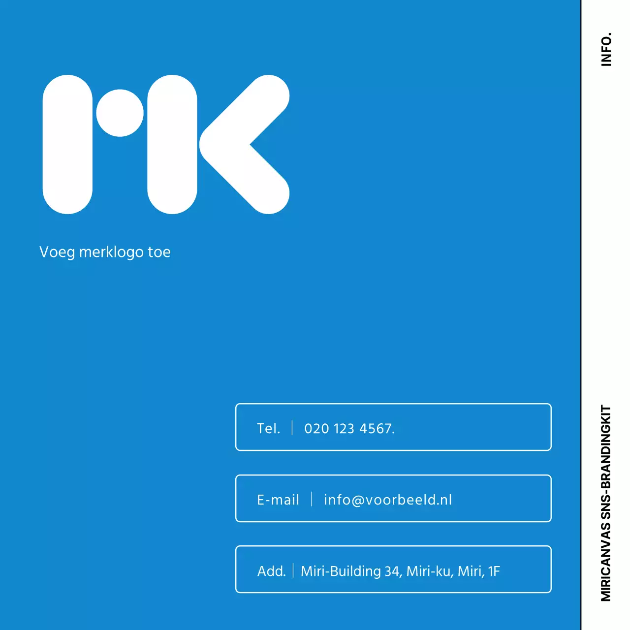 Promoot je zero-waste merk met leuke afbeeldingen op een blauwe achtergrond