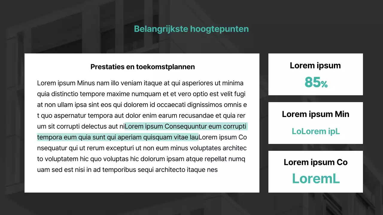 Basisgevoel met mintkleurig accent ESG-rapport