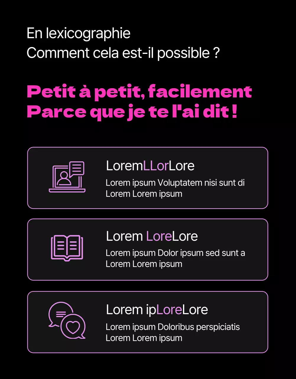 Promouvoir l'apprentissage de l'anglais en noir et rose