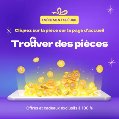 Promouvoir un événement simple de suivi en violet et jaune