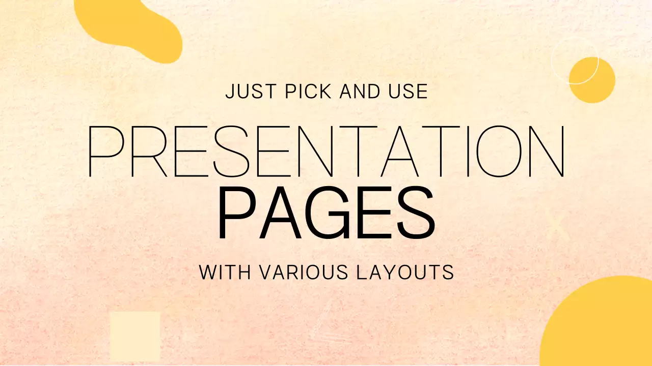 옐로우 모던 가이드 프레젠테이션